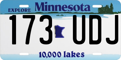 MN license plate 173UDJ
