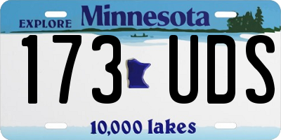 MN license plate 173UDS