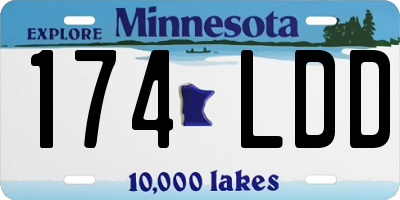 MN license plate 174LDD