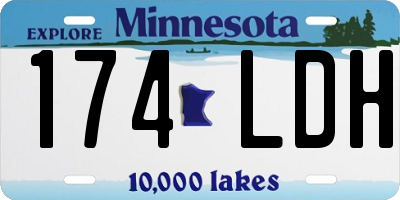 MN license plate 174LDH