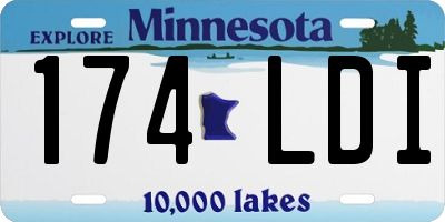 MN license plate 174LDI