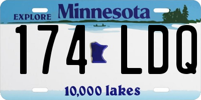 MN license plate 174LDQ