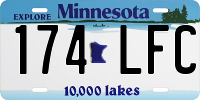 MN license plate 174LFC