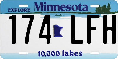 MN license plate 174LFH