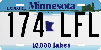 MN license plate 174LFL