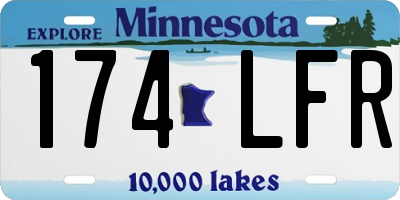 MN license plate 174LFR