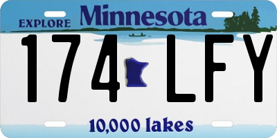 MN license plate 174LFY