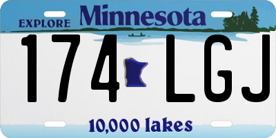 MN license plate 174LGJ
