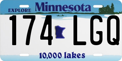MN license plate 174LGQ