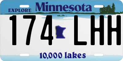 MN license plate 174LHH