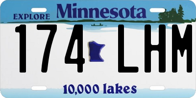 MN license plate 174LHM
