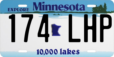 MN license plate 174LHP