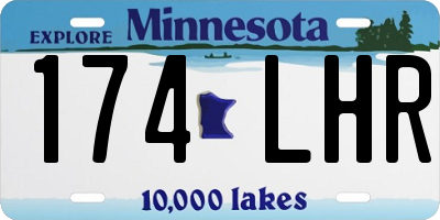 MN license plate 174LHR