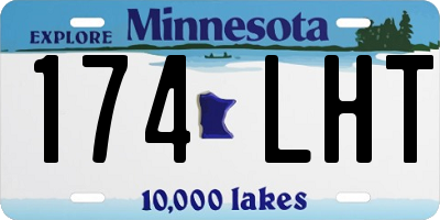 MN license plate 174LHT