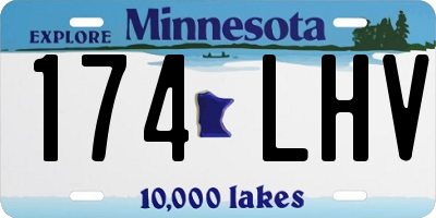 MN license plate 174LHV