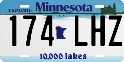 MN license plate 174LHZ