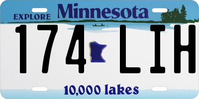 MN license plate 174LIH