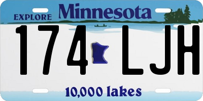MN license plate 174LJH