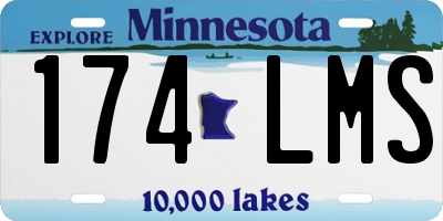 MN license plate 174LMS