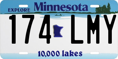 MN license plate 174LMY