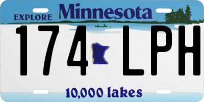 MN license plate 174LPH