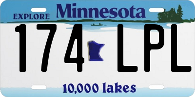 MN license plate 174LPL