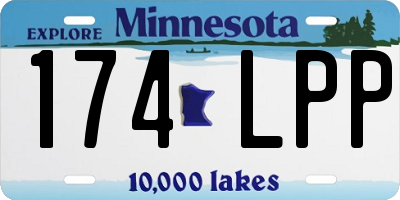 MN license plate 174LPP