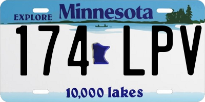 MN license plate 174LPV