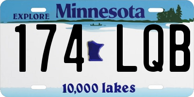 MN license plate 174LQB