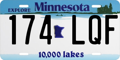 MN license plate 174LQF