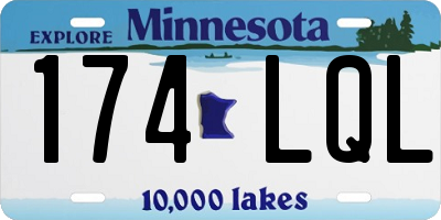 MN license plate 174LQL