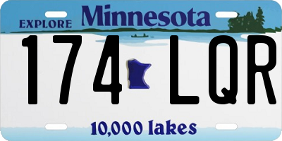 MN license plate 174LQR