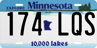 MN license plate 174LQS