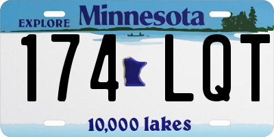 MN license plate 174LQT