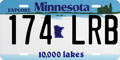 MN license plate 174LRB