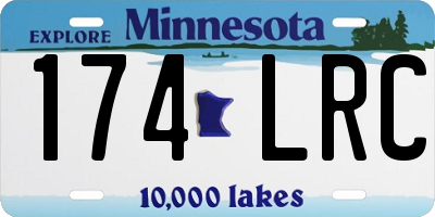MN license plate 174LRC