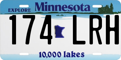 MN license plate 174LRH