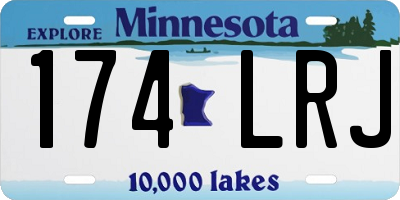 MN license plate 174LRJ