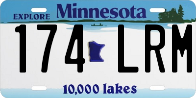 MN license plate 174LRM