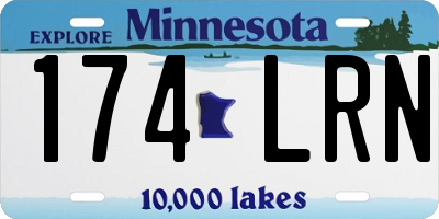 MN license plate 174LRN