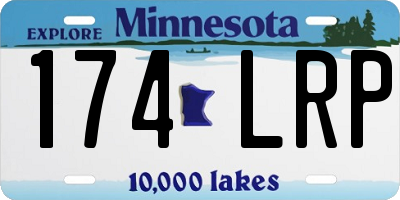 MN license plate 174LRP
