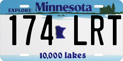 MN license plate 174LRT