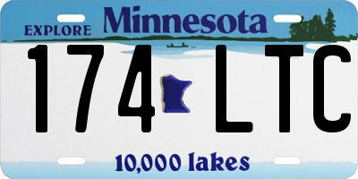 MN license plate 174LTC