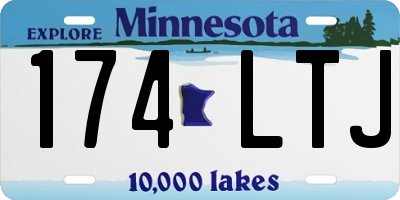 MN license plate 174LTJ