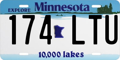 MN license plate 174LTU