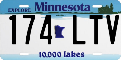 MN license plate 174LTV