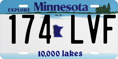 MN license plate 174LVF