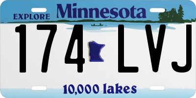 MN license plate 174LVJ