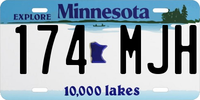 MN license plate 174MJH
