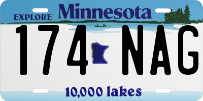 MN license plate 174NAG